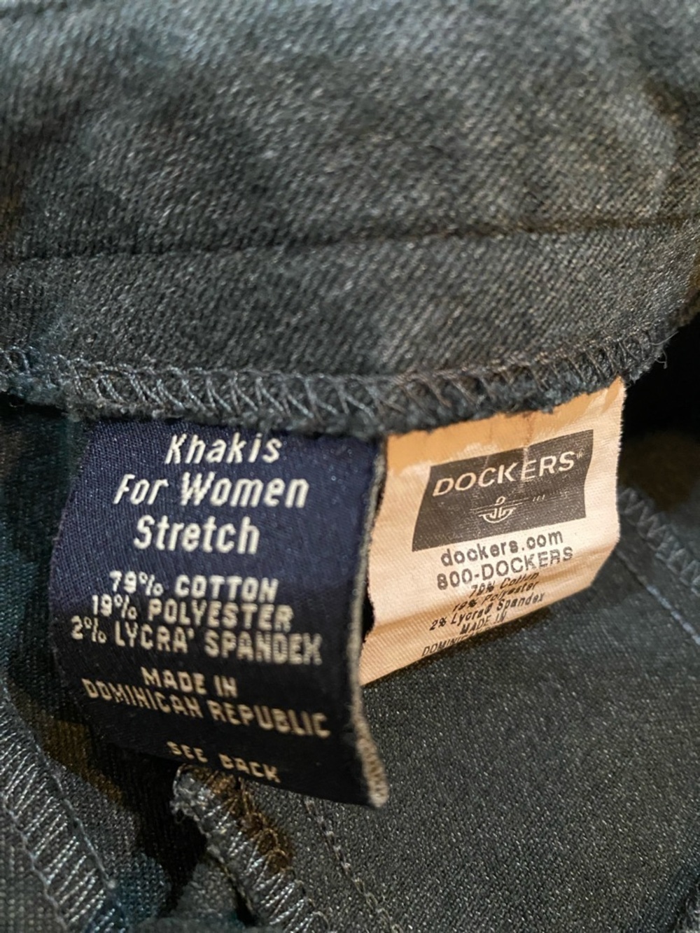 Dockers Dark Gray A-Line Skirt - Picture 4 of 5
